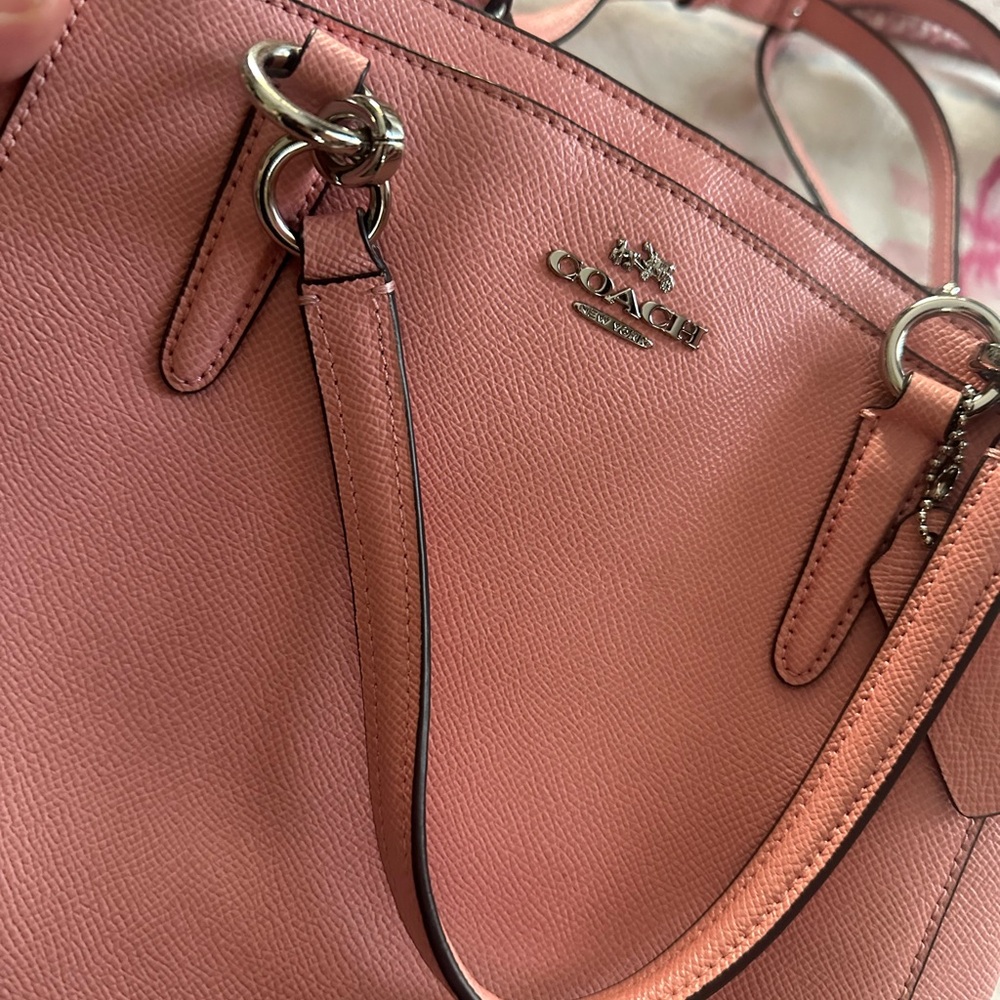 Coach Blush Pink Leather Shoulder Bag